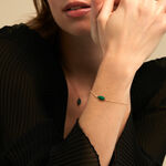 Bracelet Elisud Or Dor&eacute; Malachite - Bracelets Lithoth&eacute;rapie Femme | Histoire d&rsquo;Or