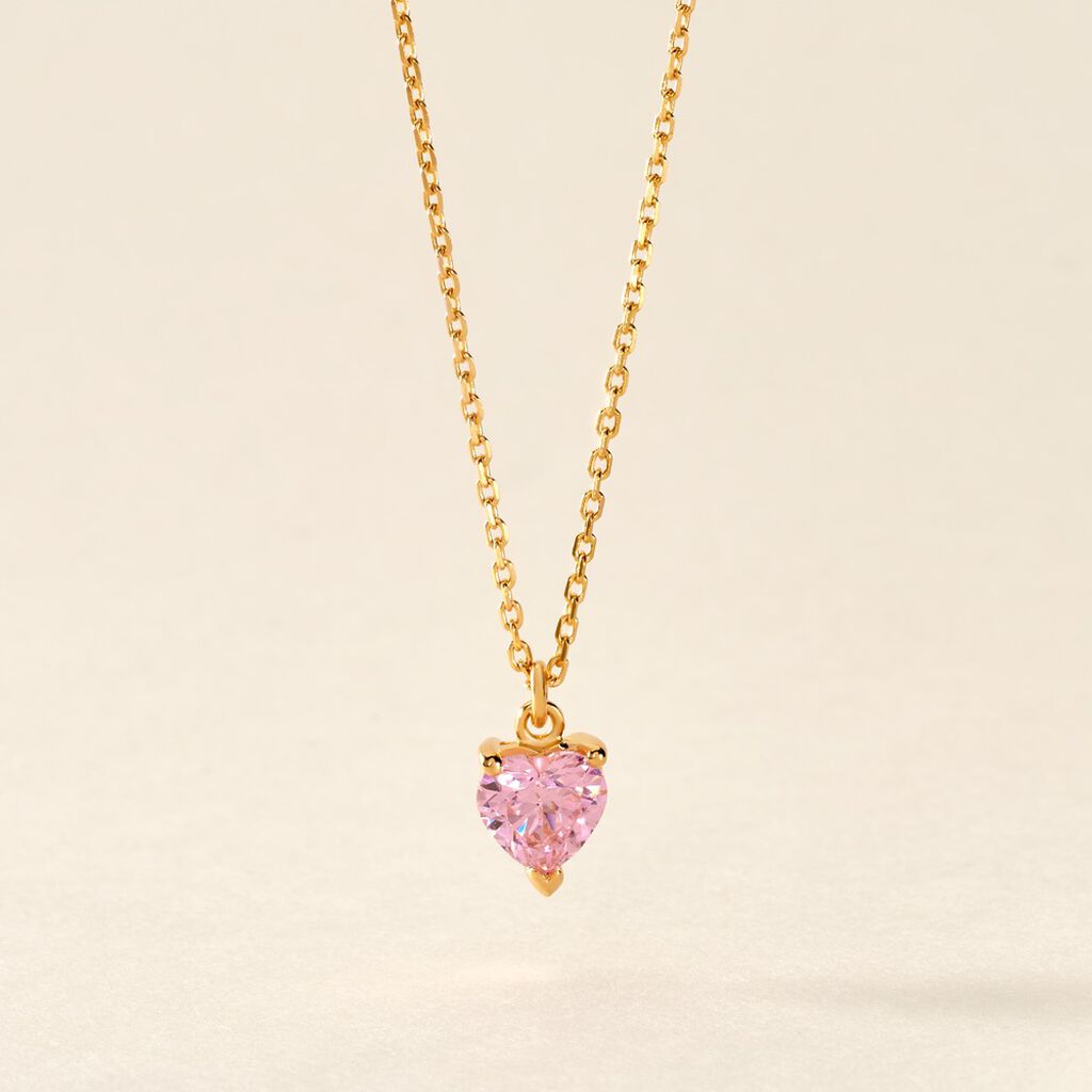 Collier Plaqu&eacute; Or Carpantus Oxyde De Zirconium - Colliers fantaisie Femme | Histoire d&rsquo;Or