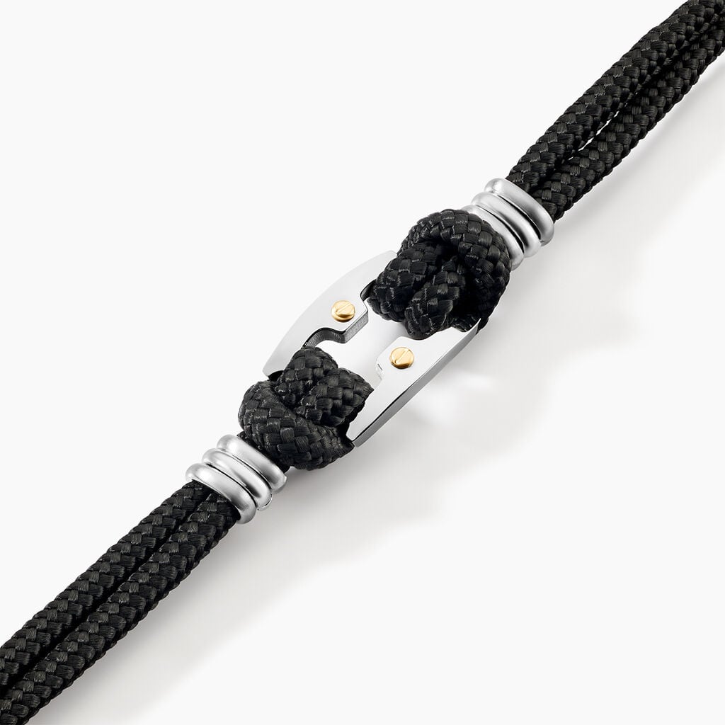 Bracelet Orancie Acier Blanc - Bracelets cordon Homme | Histoire d&rsquo;Or
