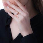Bague Camilia Or Jaune Emeraude - Bagues de fian&ccedil;ailles ovale Femme | Histoire d&rsquo;Or