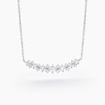 Collier Monique Argent Blanc Oxyde De Zirconium - Colliers fantaisie Femme | Histoire d&rsquo;Or