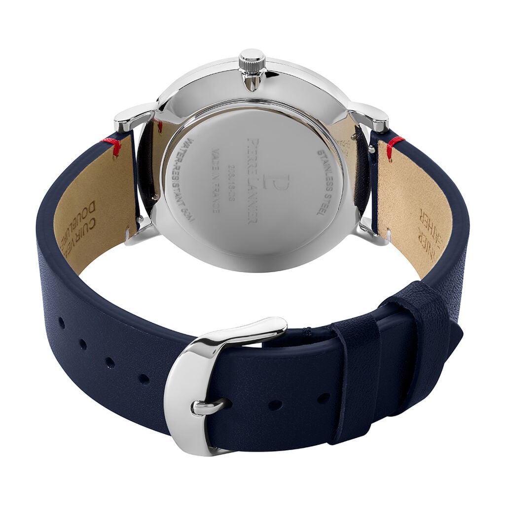 Montre Pierre Lannier Essential Bleu - Montres &eacute;tanches Homme | Histoire d&rsquo;Or