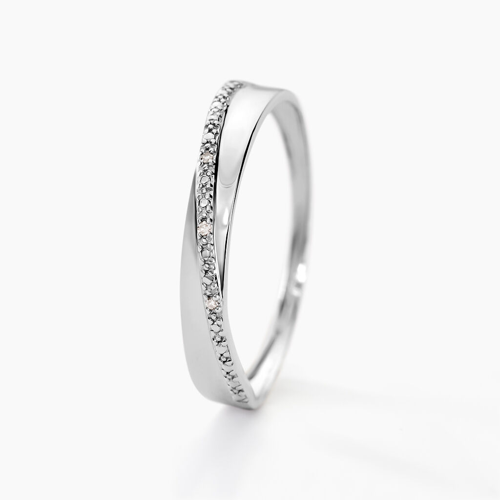 Bague Timira Or Blanc Diamant - Bagues pierres pr&eacute;cieuses Femme | Histoire d&rsquo;Or