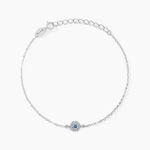 Bracelet Auxana Argent Blanc Oxyde De Zirconium - Bracelets Pierre Femme | Histoire d&rsquo;Or