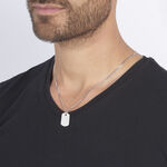 Pendentif Aymerik Argent Blanc - Pendentifs gravables Homme | Histoire d&rsquo;Or