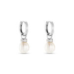 Boucles D'oreilles Pendantes Argent Blanc Iribert Perles De Culture - Boucles d'oreilles Mix and Match Femme | Histoire d&rsquo;Or
