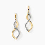 Boucles D'oreilles Pendantes Taimi Or Jaune Diamant - Boucles d'oreilles pierres pr&eacute;cieuses Femme | Histoire d&rsquo;Or