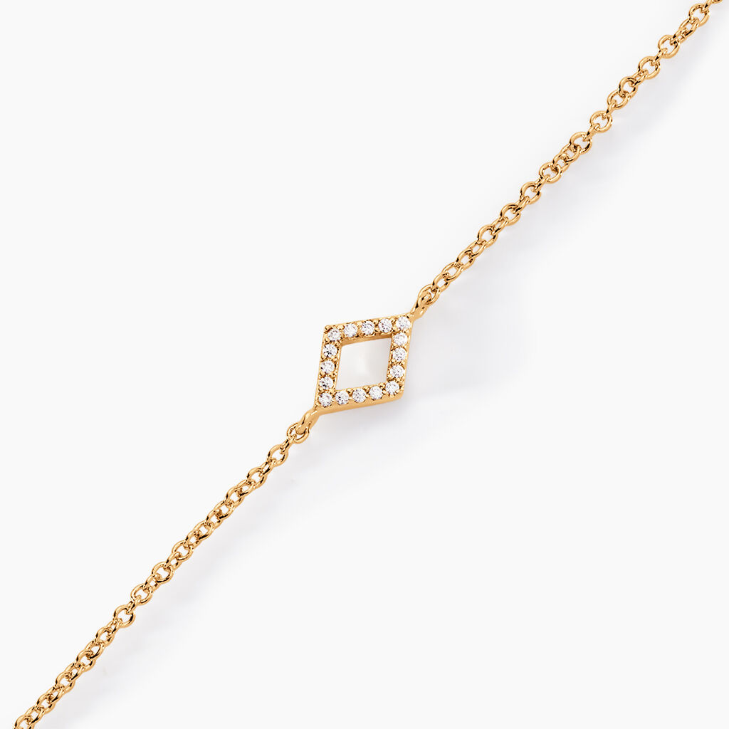 Bracelet Brody Plaqu&eacute; Or Jaune Oxydes De Zirconium - Bracelets Pierre Femme | Histoire d&rsquo;Or