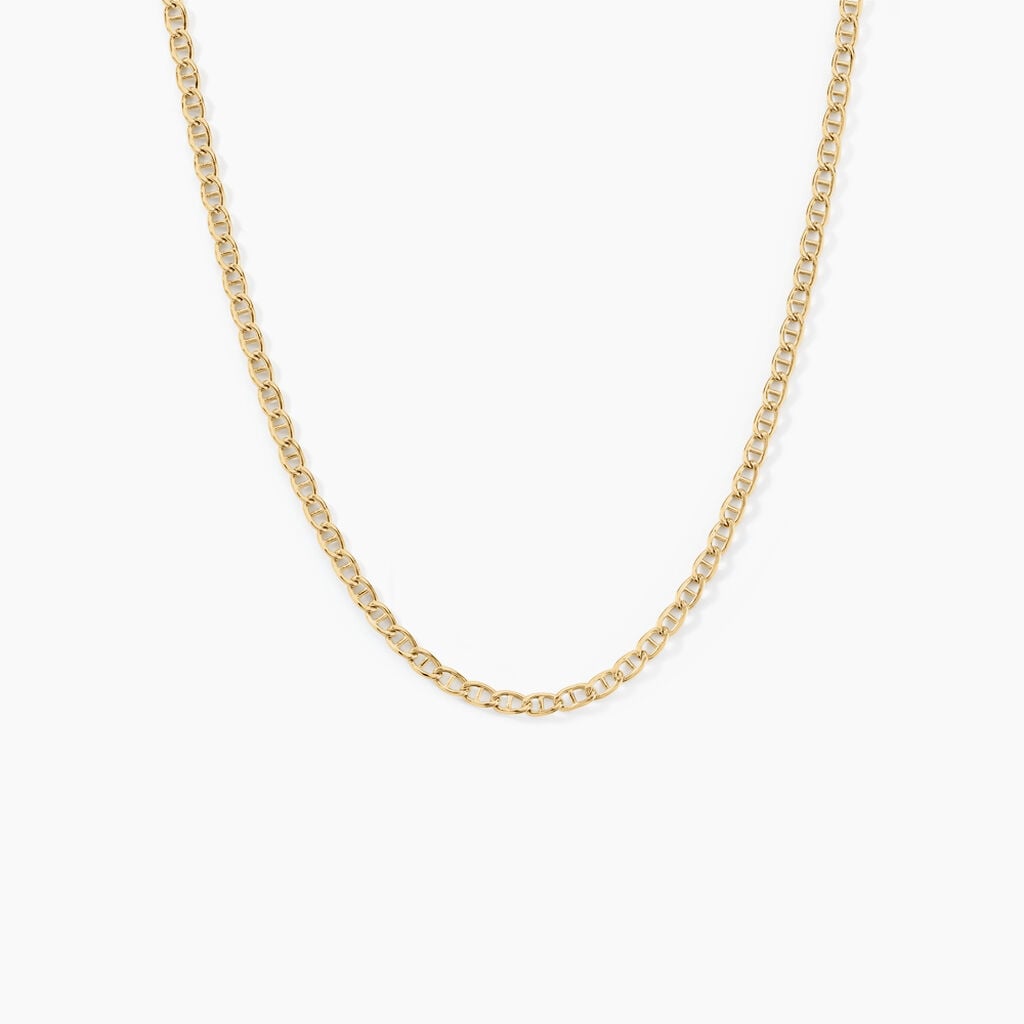 Collier Or Jaune Capucin Maille Marine - Chaines Femme | Histoire d&rsquo;Or