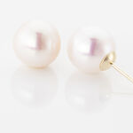 Boucles D'oreilles Puces Kesya Or Jaune Perle De Culture - Boucles d'oreilles mariage Femme | Histoire d&rsquo;Or