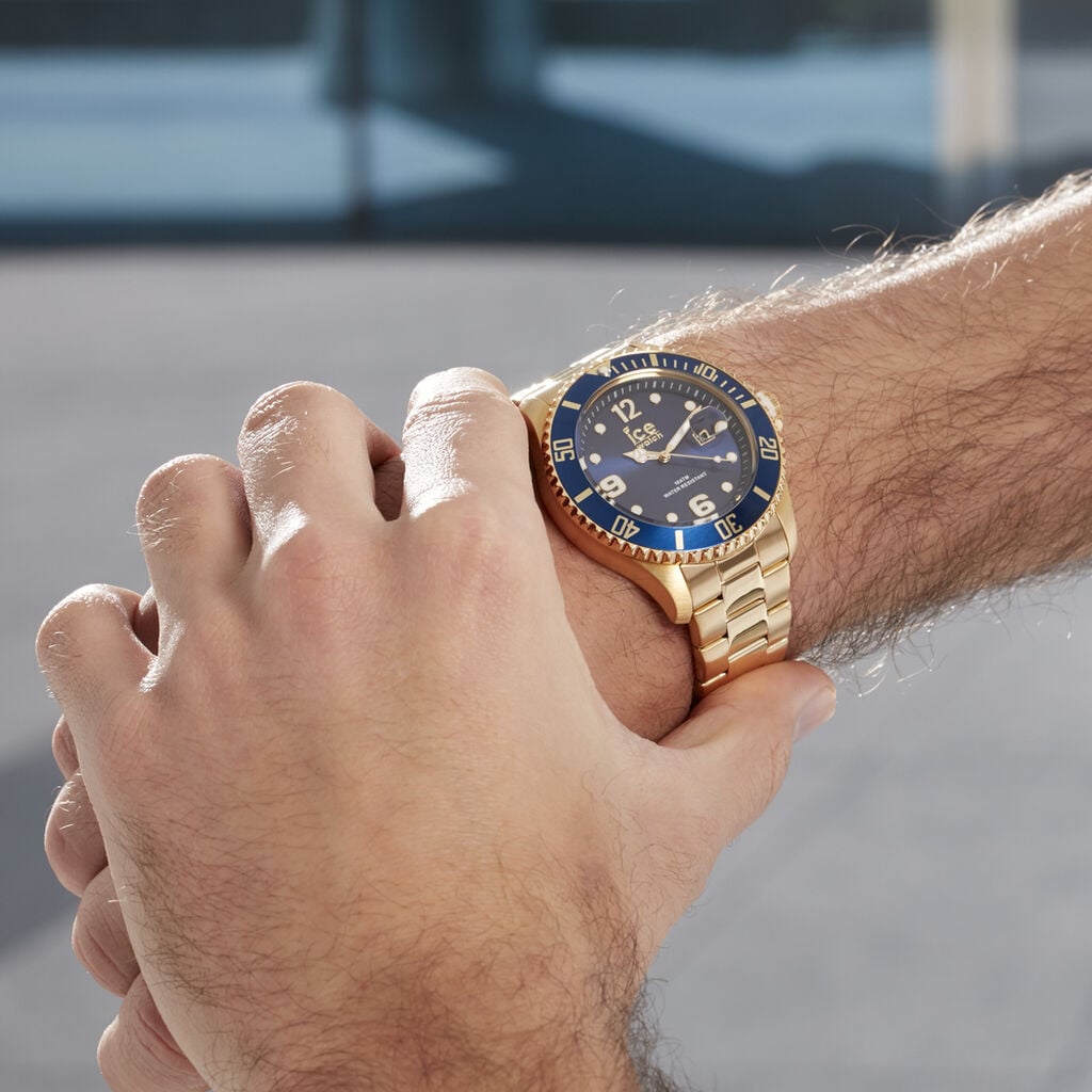 Montre Ice Watch Steel Bleu - Montres &eacute;tanches Homme | Histoire d&rsquo;Or