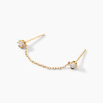 Bijou D'oreille Unitaire Godric Or Jaune Diamant - Boucles d'oreilles pierres pr&eacute;cieuses Femme | Histoire d&rsquo;Or
