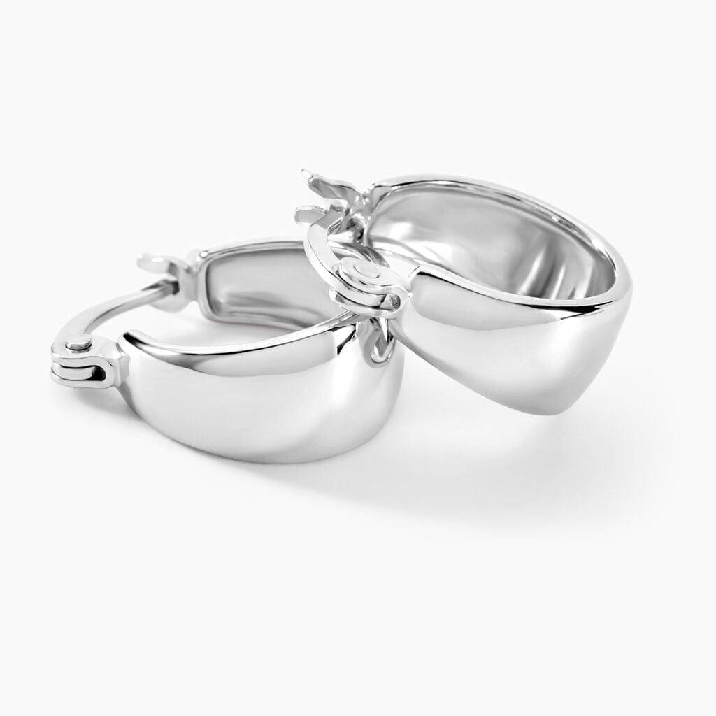 Cr&eacute;oles Suliac Argent Blanc - Cr&eacute;oles fantaisie Femme | Histoire d&rsquo;Or