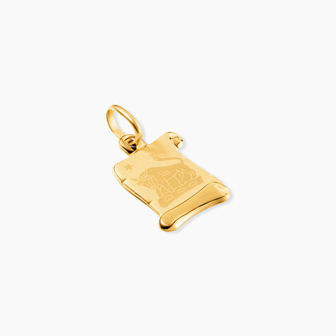 Pendentif Lamie Zodiaque Parchemin Or Jaune - Pendentifs gravables Famille | Histoire d&rsquo;Or