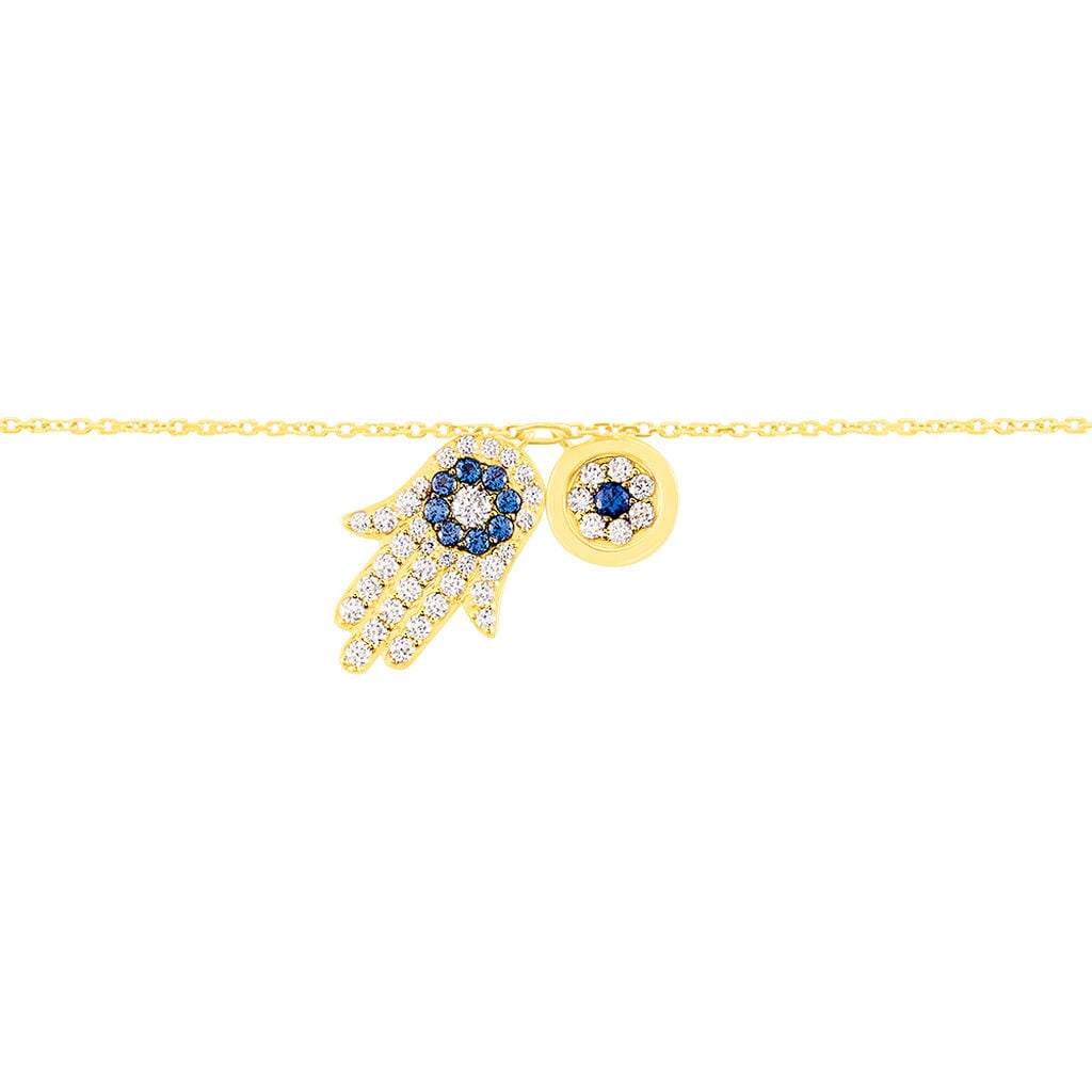 Bracelet Belkiz Or Jaune Oxyde De Zirconium - Bracelets Pierre Femme | Histoire d&rsquo;Or