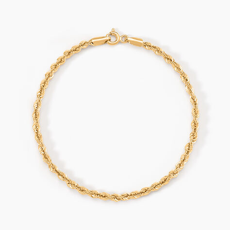 Bracelet Cordelia Maille Corde Or Jaune - Bracelets maille Femme | Histoire d&rsquo;Or