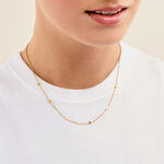 Collier Alma Acier Jaune Cristal - Colliers pierre Femme | Histoire d&rsquo;Or