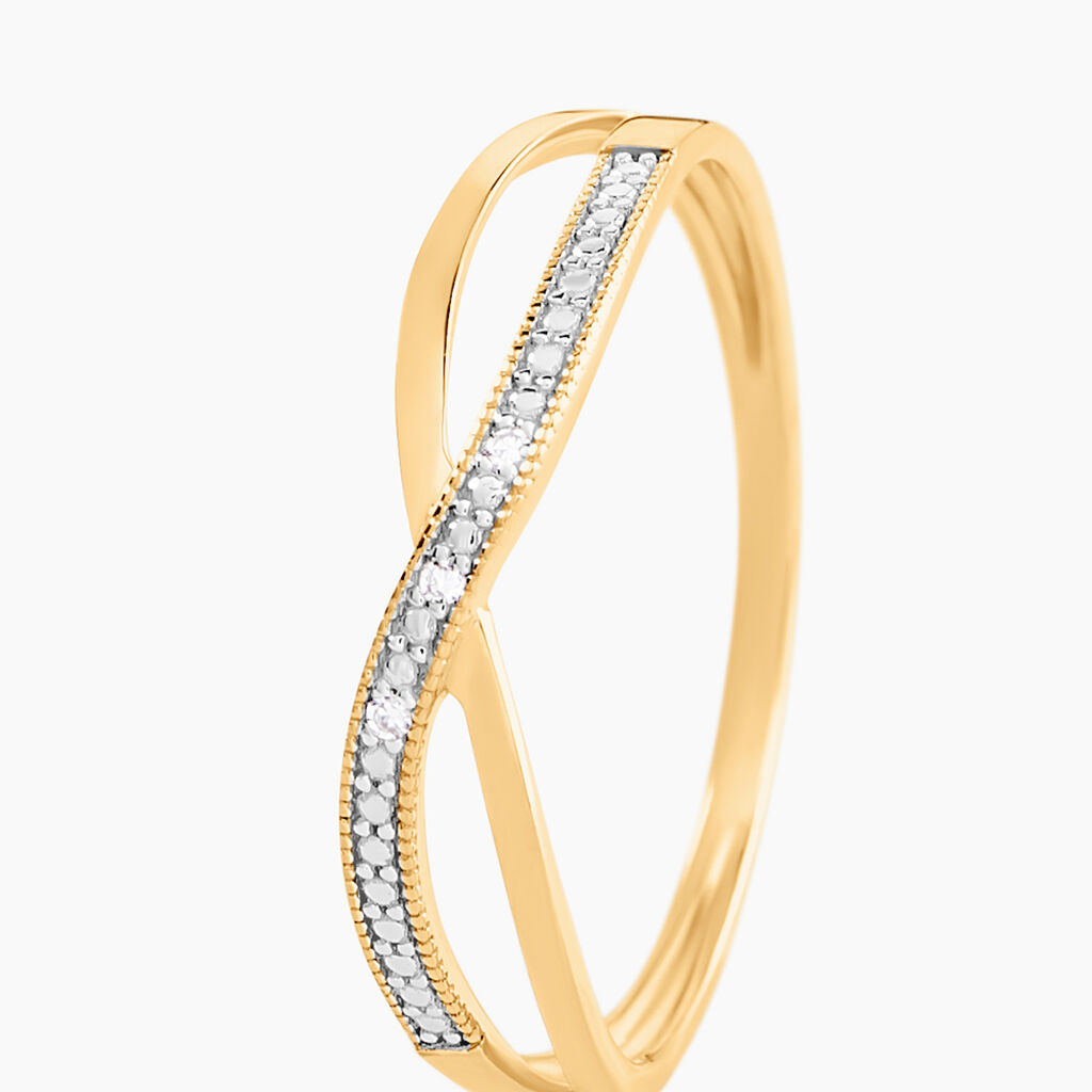 Bague Gavriil Or Jaune Diamant - Bagues pierres pr&eacute;cieuses Femme | Histoire d&rsquo;Or