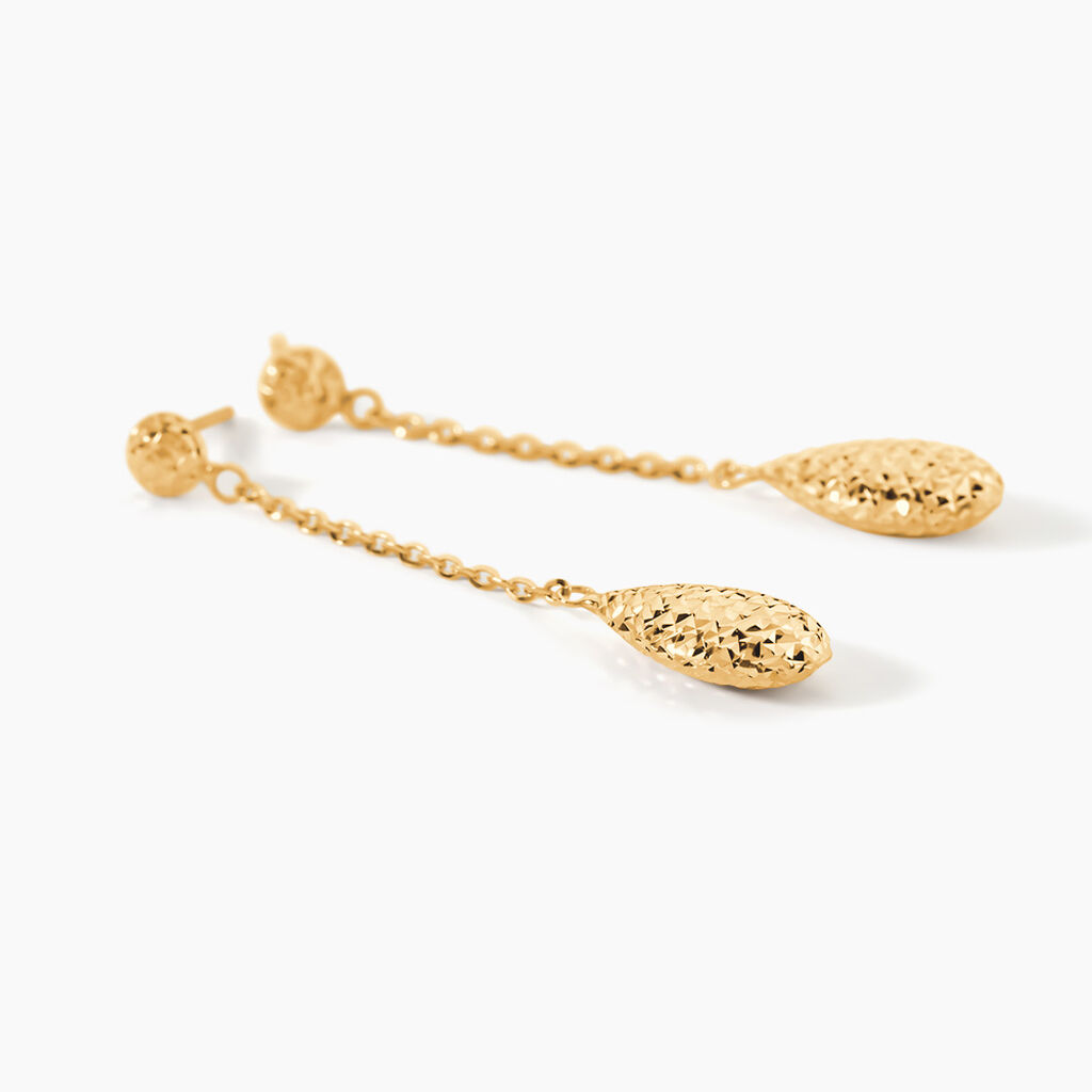 Boucles D'Oreilles Pendantes Heaven Or Jaune - Boucles d'oreilles 18 carats Femme | Histoire d&rsquo;Or