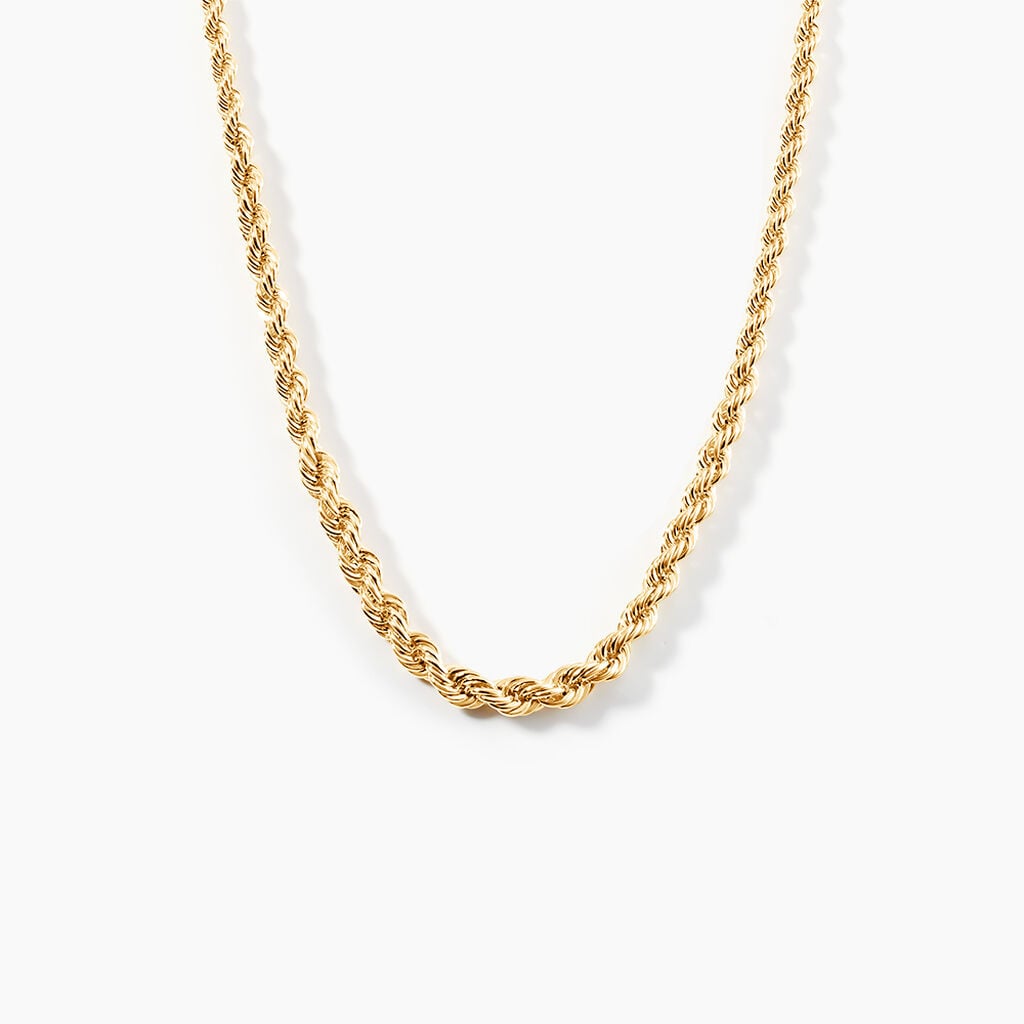 Collier Cordelia Danilo Maille Corde Or Jaune - Chaines Femme | Histoire d&rsquo;Or