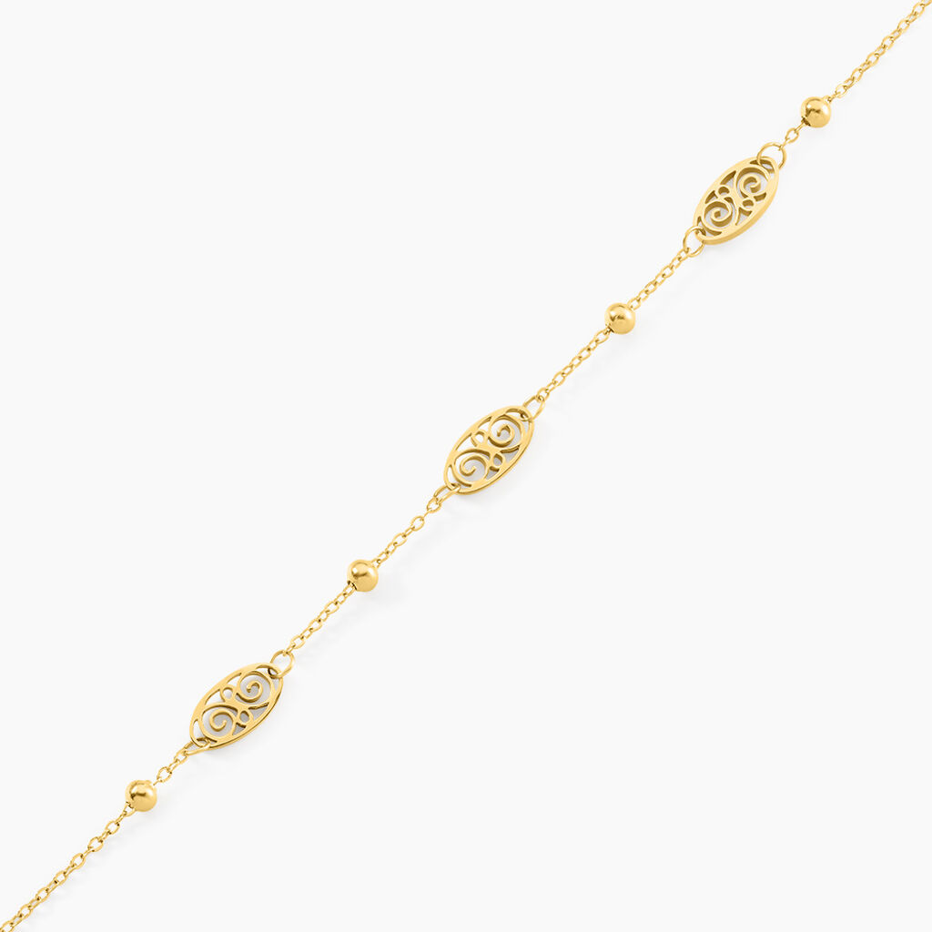 Bracelet Nati Acier Jaune - Bracelets fantaisie Femme | Histoire d&rsquo;Or