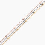 Bracelet Daralea Argent Tricolore - Bracelets fantaisie Femme | Histoire d&rsquo;Or