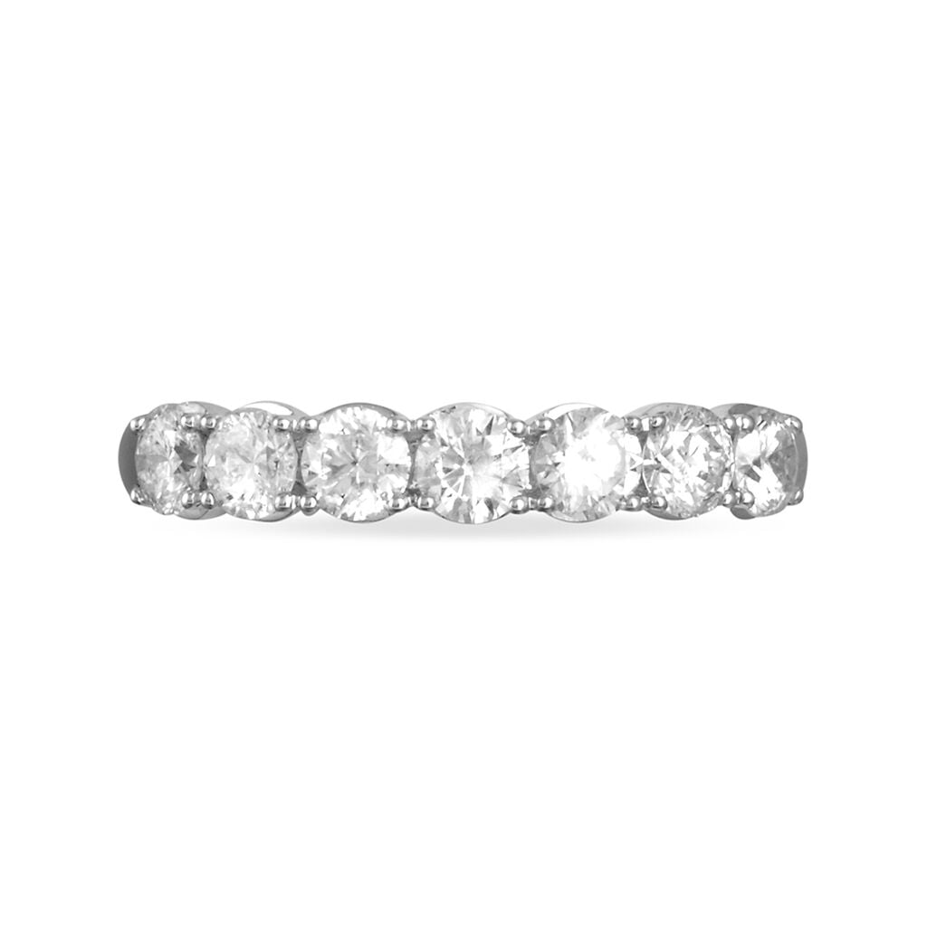 Alliance Eloise Or Blanc Diamant - Alliances avec pierres Femme | Histoire d&rsquo;Or