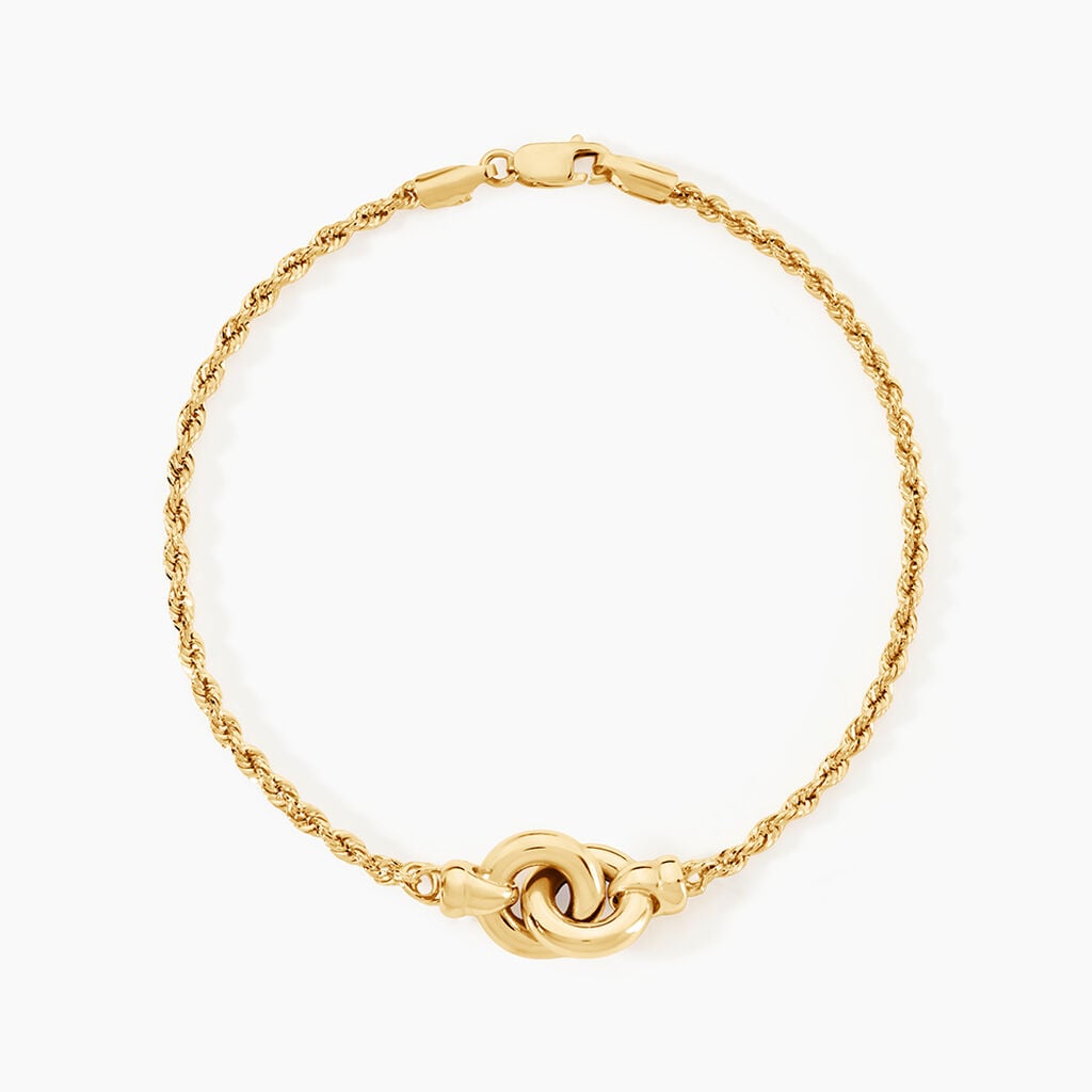Bracelet Cordelia Or Jaune - Bracelets Anneaux Entrelaces Femme | Histoire d&rsquo;Or