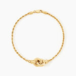 Bracelet Cordelia Or Jaune - Bracelets Anneaux Entrelaces Femme | Histoire d&rsquo;Or