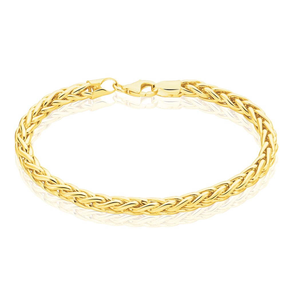 Bracelet Jany Maille Palmier Or Jaune - Bracelets maille Femme | Histoire d&rsquo;Or