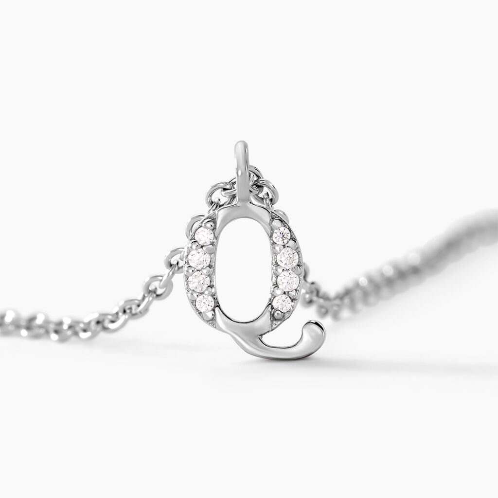 Collier Neruda Argent Blanc Oxyde De Zirconium - Colliers fantaisie Femme | Histoire d&rsquo;Or