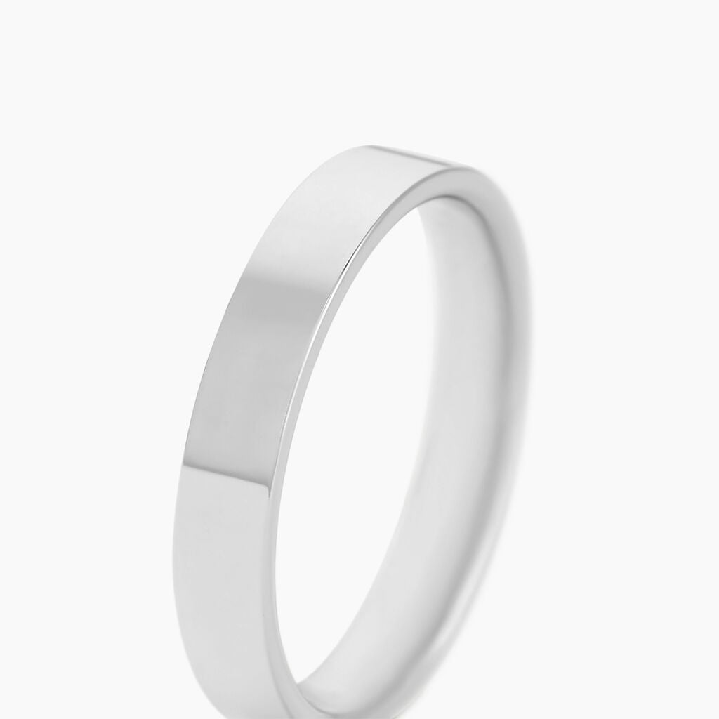 Alliance Gaaia Or Blanc - Alliances Classiques Unisex | Histoire d&rsquo;Or
