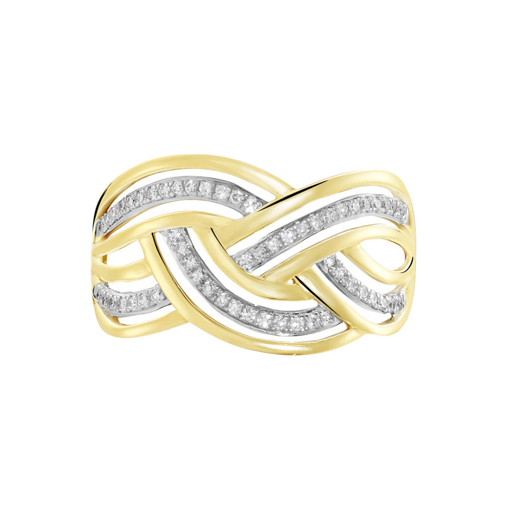 Bague Leopoldine Or Jaune Diamant - Bagues 18 carats Femme | Histoire d&rsquo;Or