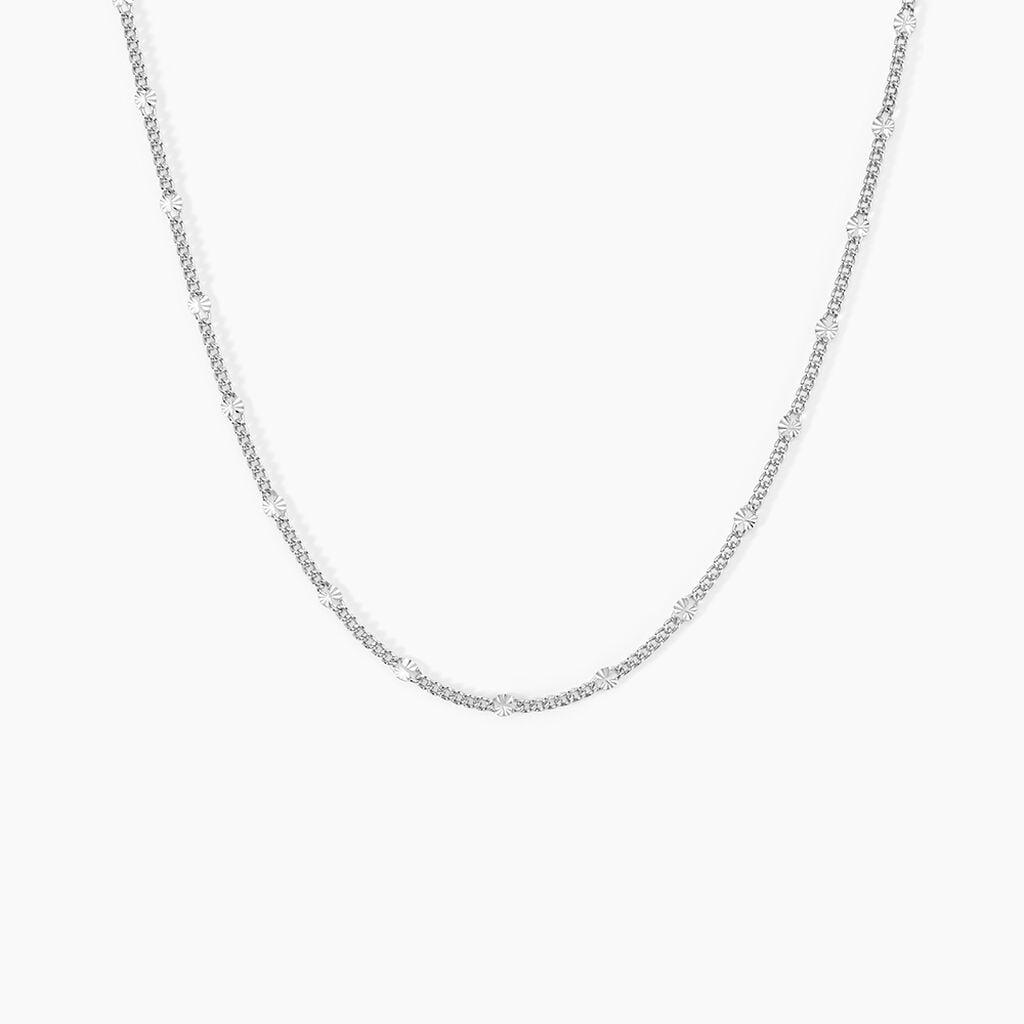 Collier Tessie Argent Blanc - Colliers fantaisie Femme | Histoire d&rsquo;Or
