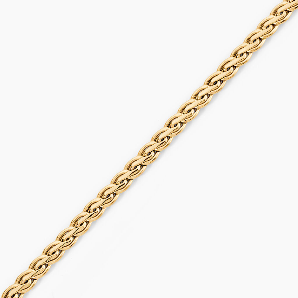 Bracelet Jayna Maille Palmier Or Jaune - Bracelets maille Femme | Histoire d&rsquo;Or