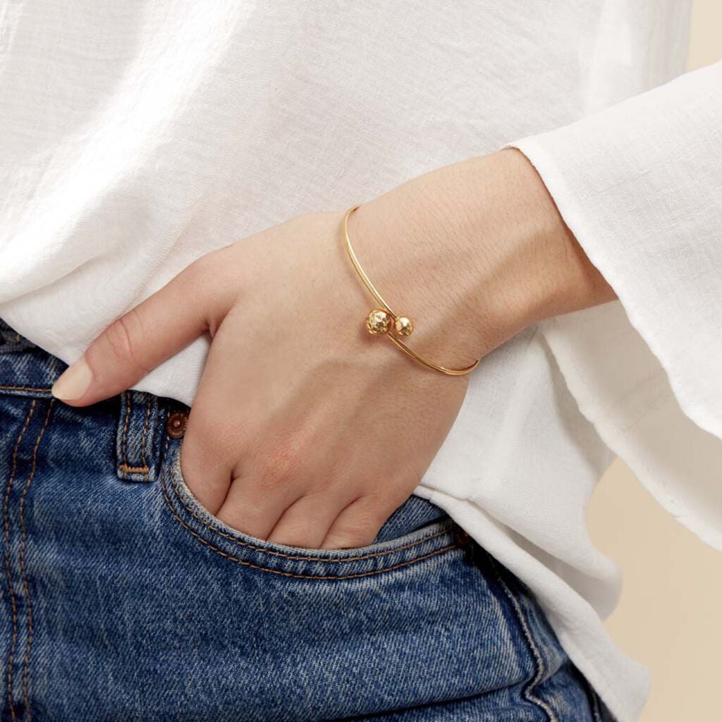Bracelet Jonc Clemmie Or Jaune - Bracelets joncs Femme | Histoire d&rsquo;Or