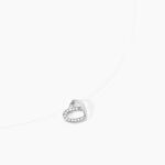 Collier Amiliana Argent Blanc Oxyde De Zirconium - Colliers fantaisie Femme | Histoire d&rsquo;Or