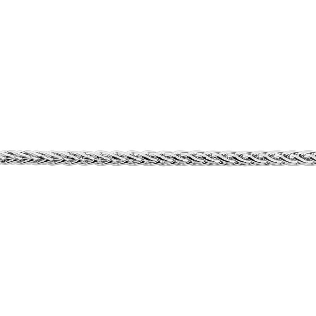Bracelet Jany Maille Palmier Or Blanc - Bracelets maille Femme | Histoire d&rsquo;Or