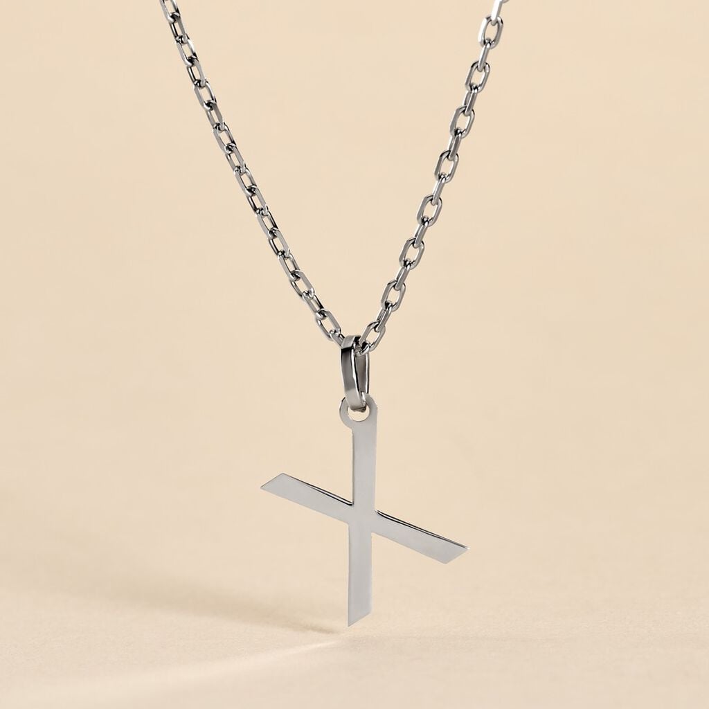 Pendentif Ionia Lettre Or Blanc - Anniversaire Famille | Histoire d&rsquo;Or