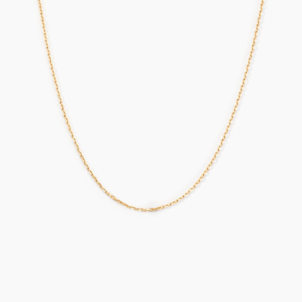 Cha&icirc;ne Igoa Maille For&ccedil;at Diamantee Or Jaune - Chaines Femme | Histoire d&rsquo;Or