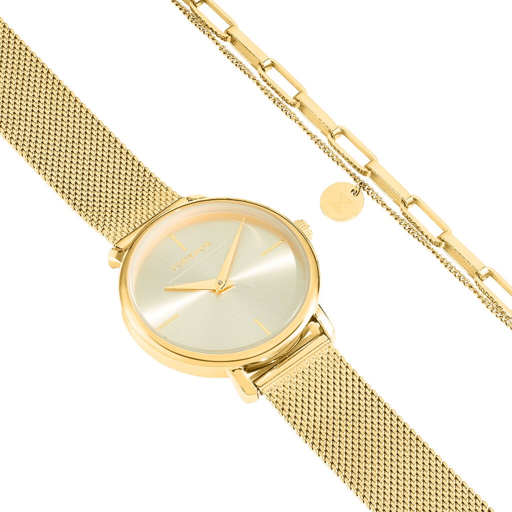 Coffret De Montre Codhor Amele Dor&eacute; - Montres Coffrets Femme | Histoire d&rsquo;Or