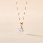 Collier Micheline Or Bicolore Oxyde De Zirconium - Bijoux avec pierres Femme | Histoire d&rsquo;Or