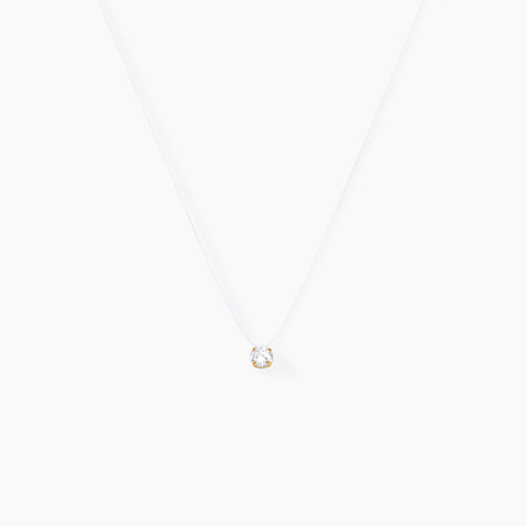 Collier Or Jaune Maiorga Oxyde De Zirconium - Anniversaire Femme | Histoire d&rsquo;Or