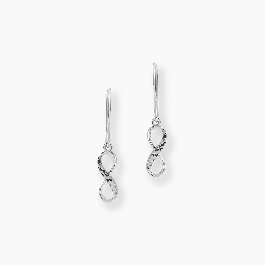 Boucles D'oreilles Pendantes Argent Blanc Teoxane - Boucles d'oreilles pendantes Femme | Histoire d&rsquo;Or