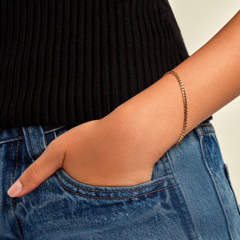 Bracelet Lili Acier Jaune - Bracelets fantaisie Femme | Histoire d&rsquo;Or