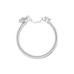 Bague Bee Good Argent Blanc Oxyde De Zirconium - Bagues de fian&ccedil;ailles ronde Femme | Histoire d&rsquo;Or