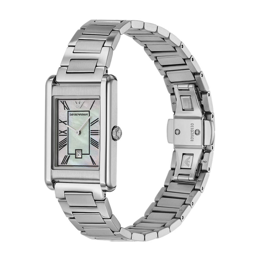 Montre Emporio Armani Nacre Blanche - Montres &eacute;tanches Homme | Histoire d&rsquo;Or