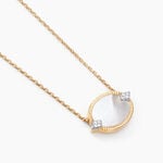 Collier Tahina Or Jaune Nacre Diamant - Bijoux avec pierres Femme | Histoire d&rsquo;Or