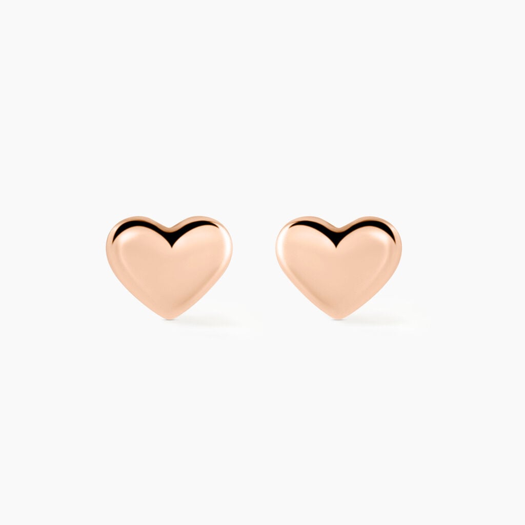 Boucles D'oreilles Puces Lison Or Rose - Clous d'oreilles Enfant | Histoire d&rsquo;Or