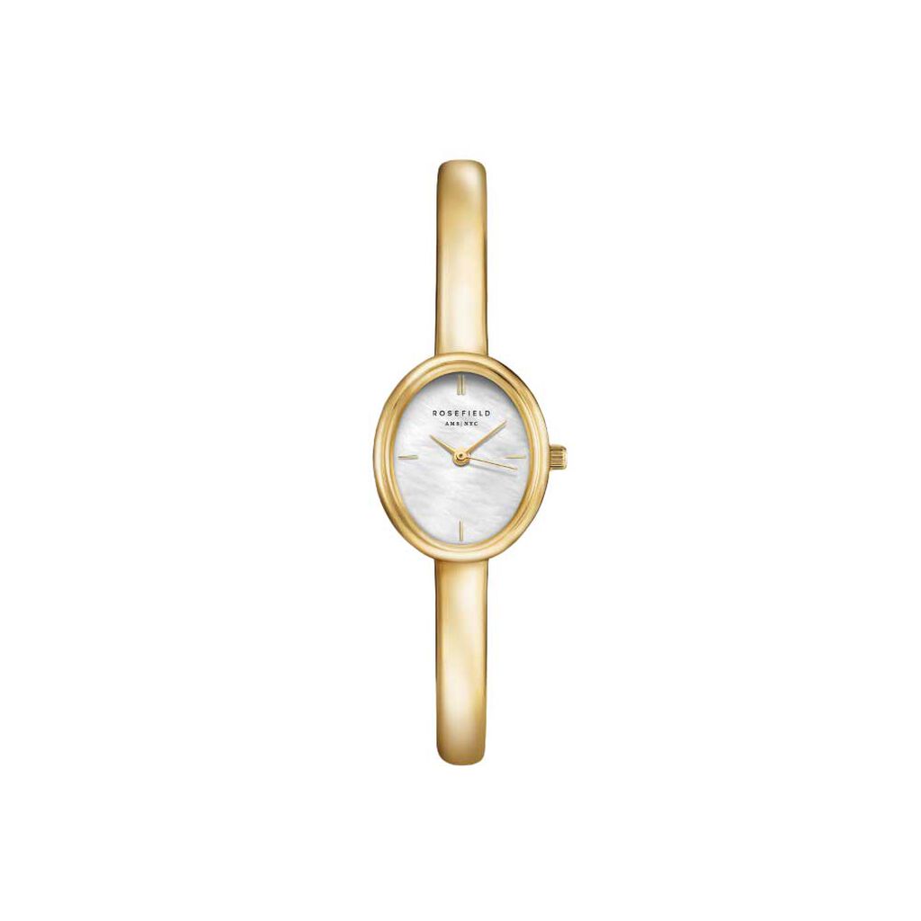 Montre Rosefield Studio Bangle Nacre Blanche - Taille L - Montres &eacute;tanches Femme | Histoire d&rsquo;Or